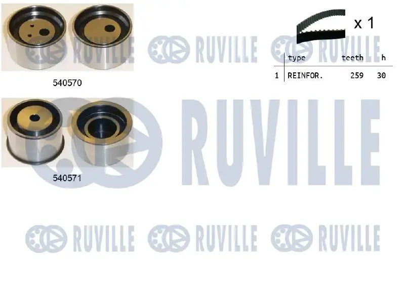 Kit distribution complet pour Hyundai Terracan, XG / KIA Sorento I, Opirus