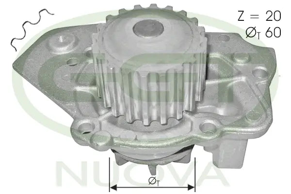 Pompe a eau pour Peugeot 205 I, 405 I, 305 II / Citroën BX, C15, Visa