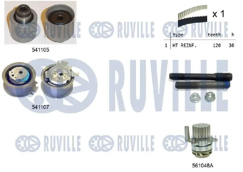 Kit distribution + pompe pour VW Golf IV, Touran, Passat B5.5 / Ford Galaxy I