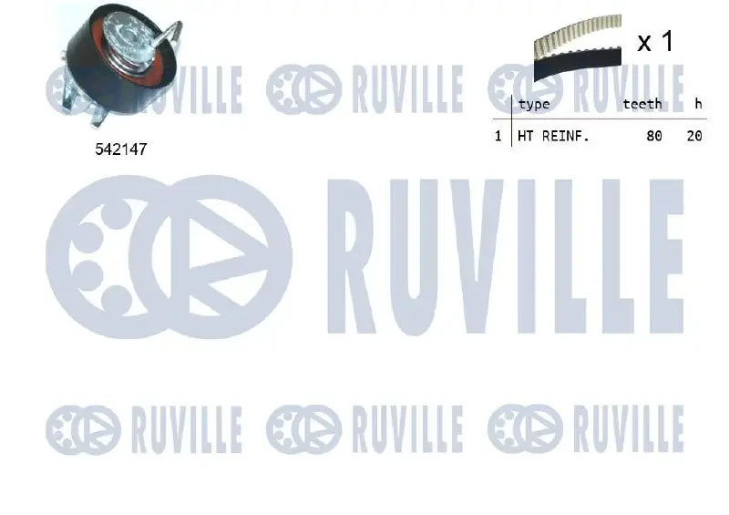 Kit distribution complet pour Land Rover Range Rover Sport I, Discovery IV, Range Rover Sport II / Jaguar XF