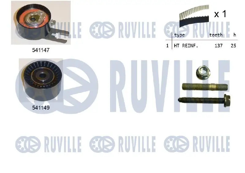 Kit distribution complet pour Peugeot Partner, 407, 207 / Citroën Berlingo, C3 I, C5 II