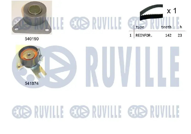 Kit distribution complet pour Ford Focus II, Mondeo IV, S-max / Volvo S60 II, XC70 II, S70