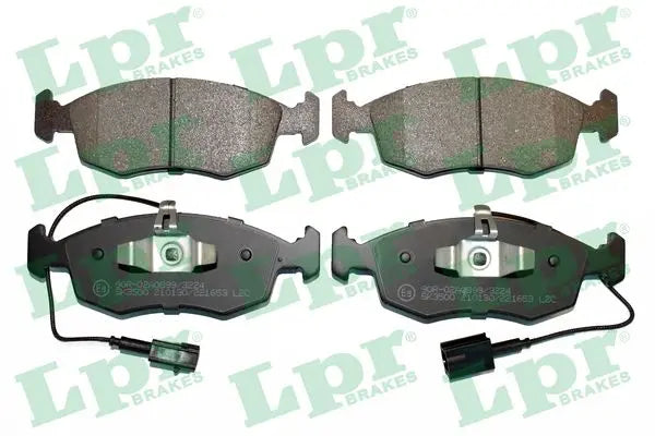 Jeu plaquettes frein pour FIAT Punto, Punto EVO, 500