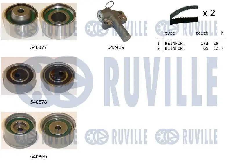 Kit distribution complet pour Hyundai Santa FÉ I, Sonata IV, Trajet / KIA Magentis I