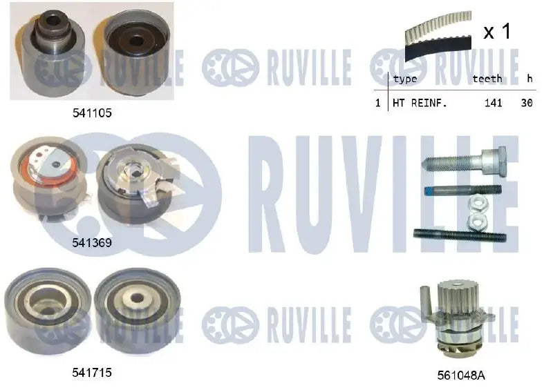 Kit distribution + pompe pour VW Passat B6, Jetta III, Golf V / Audi A3