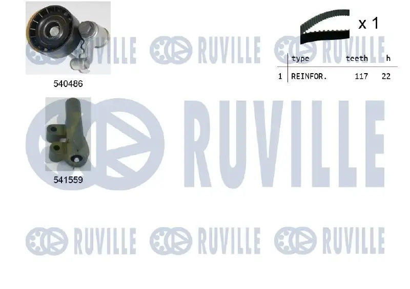 Kit distribution complet pour Ford Fiesta IV, Fiesta / Mazda 121 III