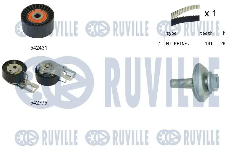Kit de courroie crantée pour 308 1.6HDI 15->