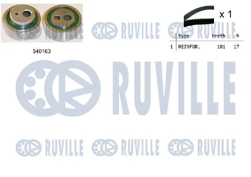 Kit distribution complet pour Peugeot 205 I, 106 I, 306 / Citroën AX, BX, C15