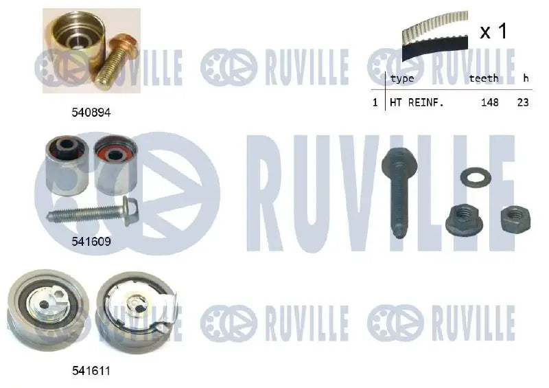 Kit distribution complet pour VW Golf VI, Golf V, Passat B6 / Audi TT, A4 B7, A3