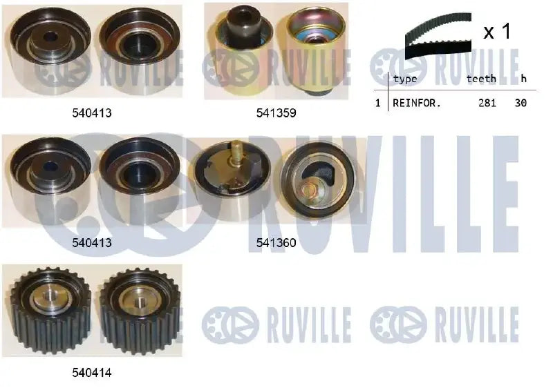 Kit distribution complet pour Subaru Legacy I, Impreza
