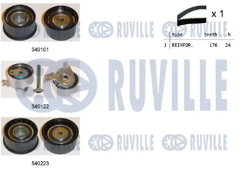 Kit distribution complet pour OPEL Vectra A, Calibra A, Kadett E / Lada 110