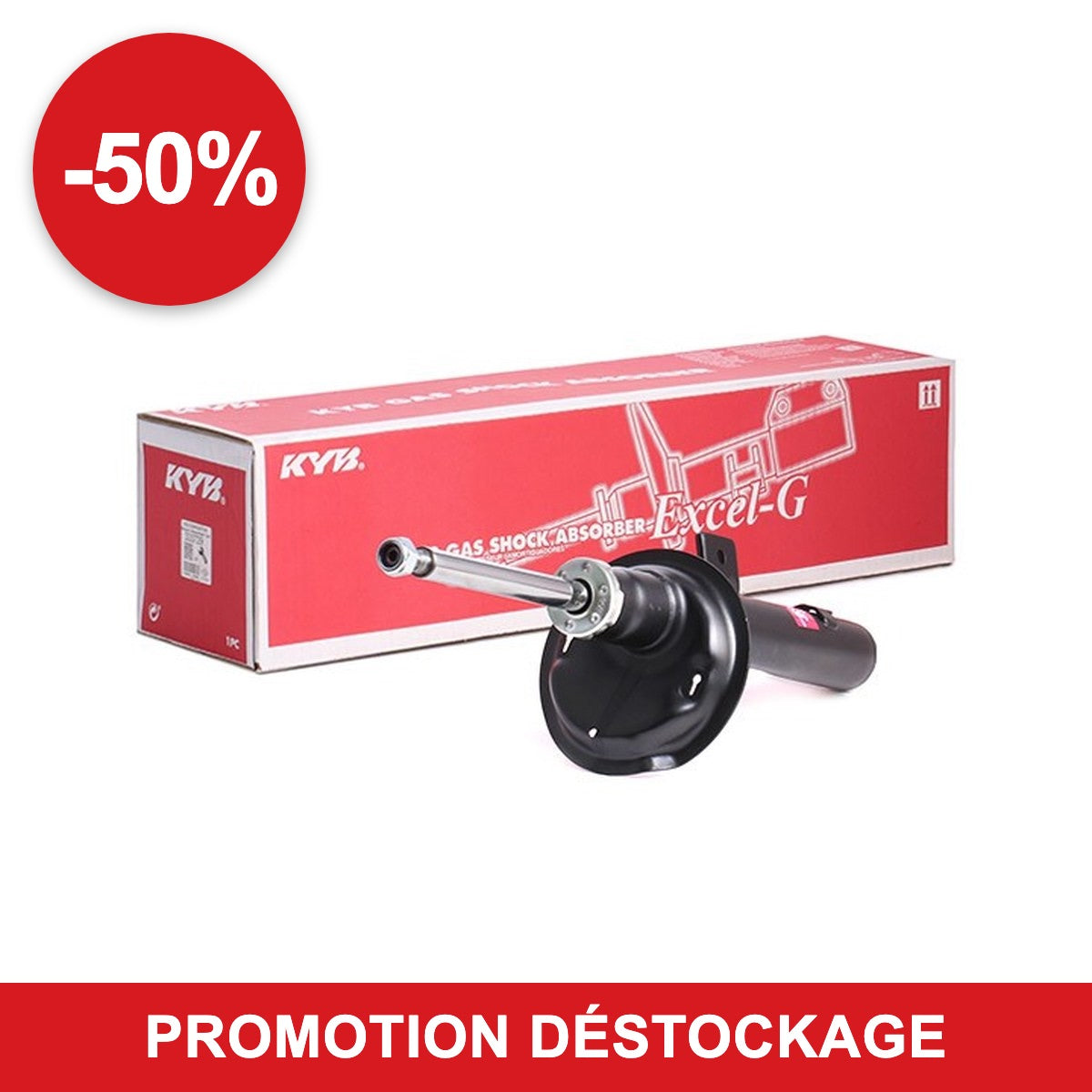 Amortisseur KYB 333729 – Peugeot 206, 306, Partner, Citroën Berlingo, Xsara Picasso en promotion -50 %
