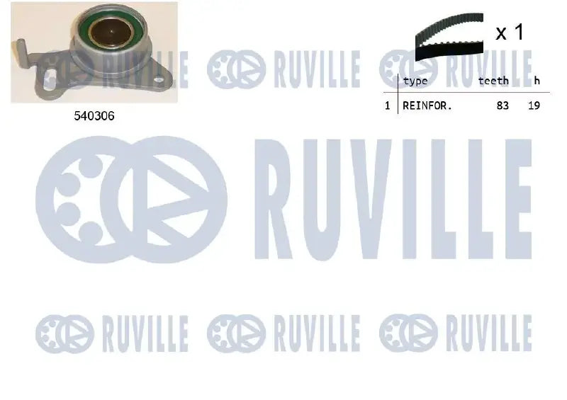 Kit distribution complet pour Hyundai H100, Galloper I / Mitsubishi Pajero II, Pajero I Canvas Top, Galant IV