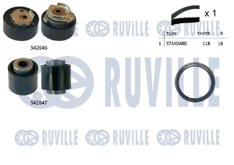 Kit de courroie crantée pour C4 CACTUS 308II 5008