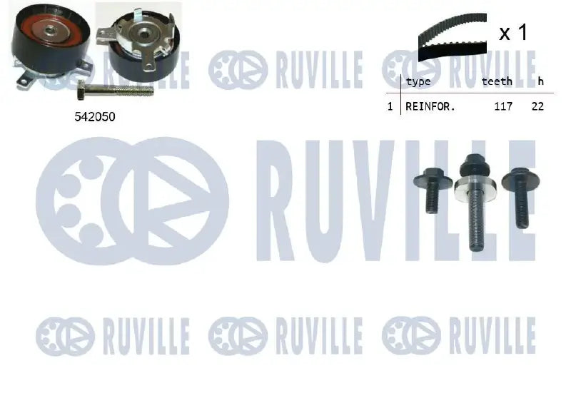 Kit distribution complet pour Ford Fusion, Fiesta V, Focus II / Volvo C30, S40 II, V50