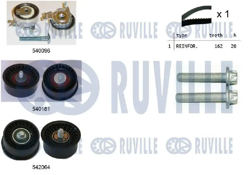 Kit distribution complet pour OPEL Vectra C, Combo, Astra G / Chevrolet Lacetti, Nubira