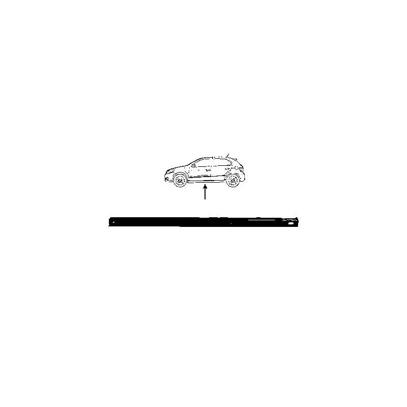 Bas de caisse gauche intérieur inférieur Volkswagen Touran 1 2003-2010
