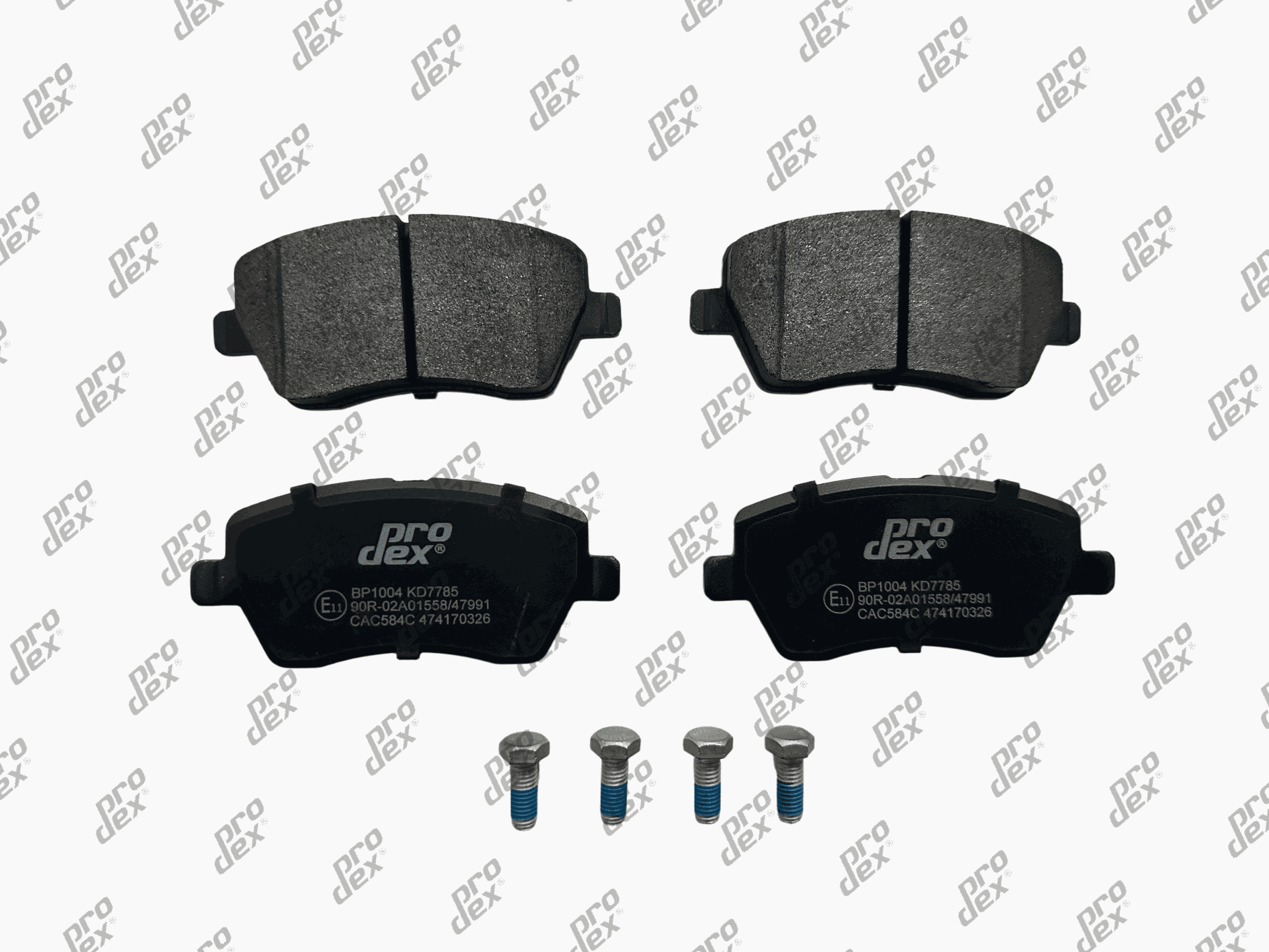 Plaquettes de frein avant (jeu de 4) Prodex BP1004 pour Renault Clio IV, Clio III