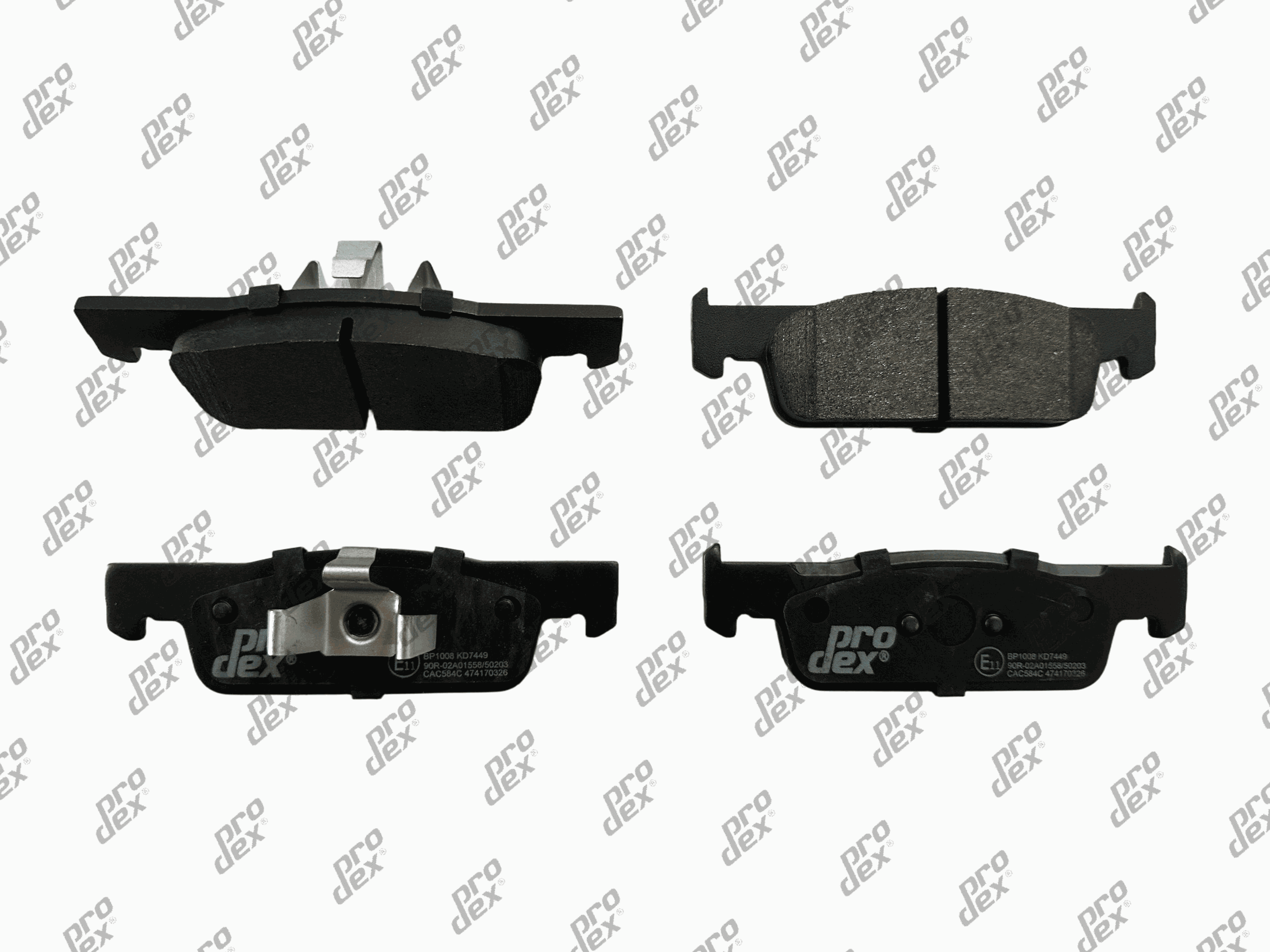 Plaquettes de frein avant (jeu de 4) Prodex BP1008 pour Renault Clio IV, Dacia Sandero II Tce 90