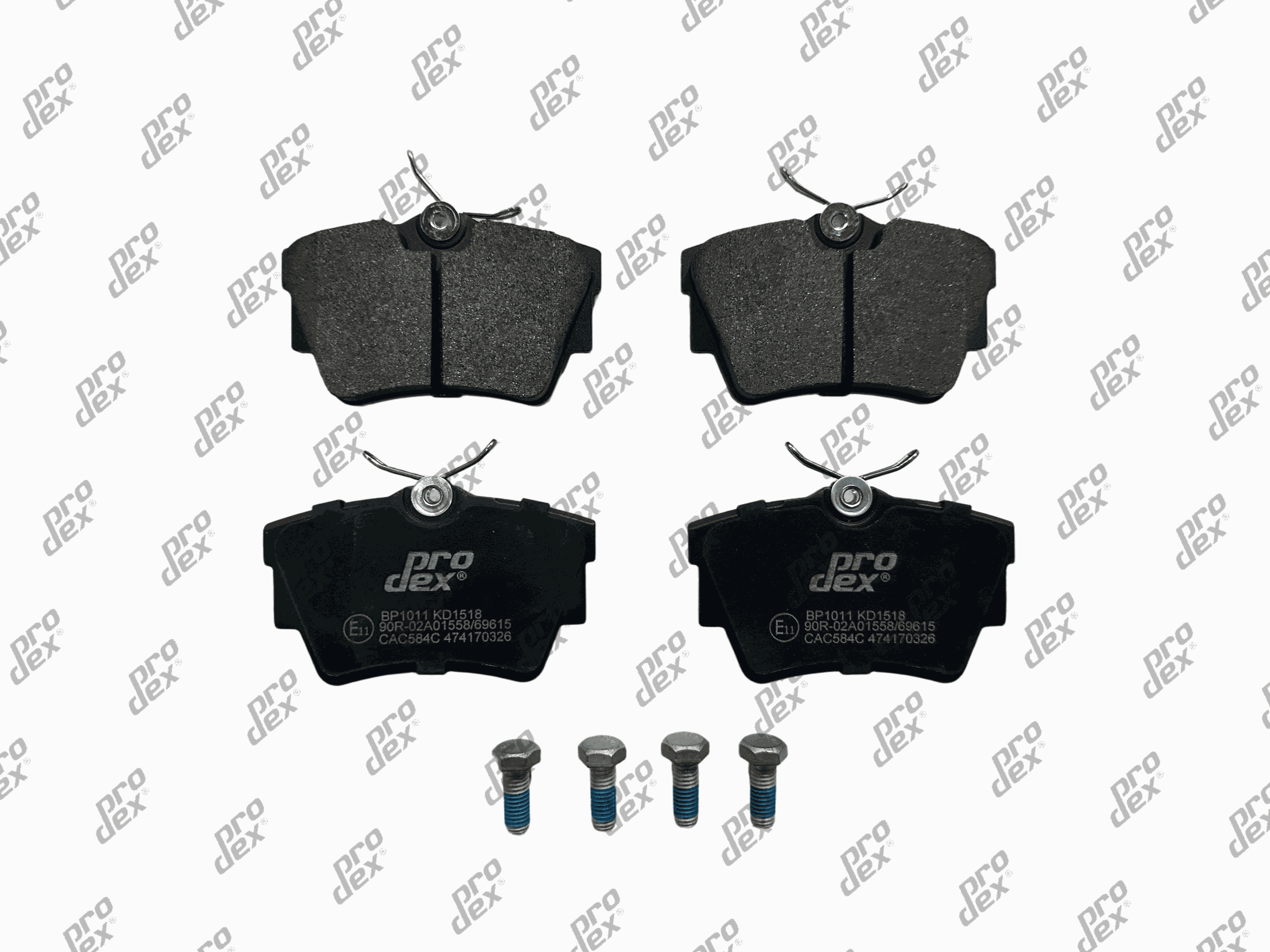 Plaquettes de frein arrière (jeu de 4) Prodex BP1011 pour Renault Trafic II, Trafic III