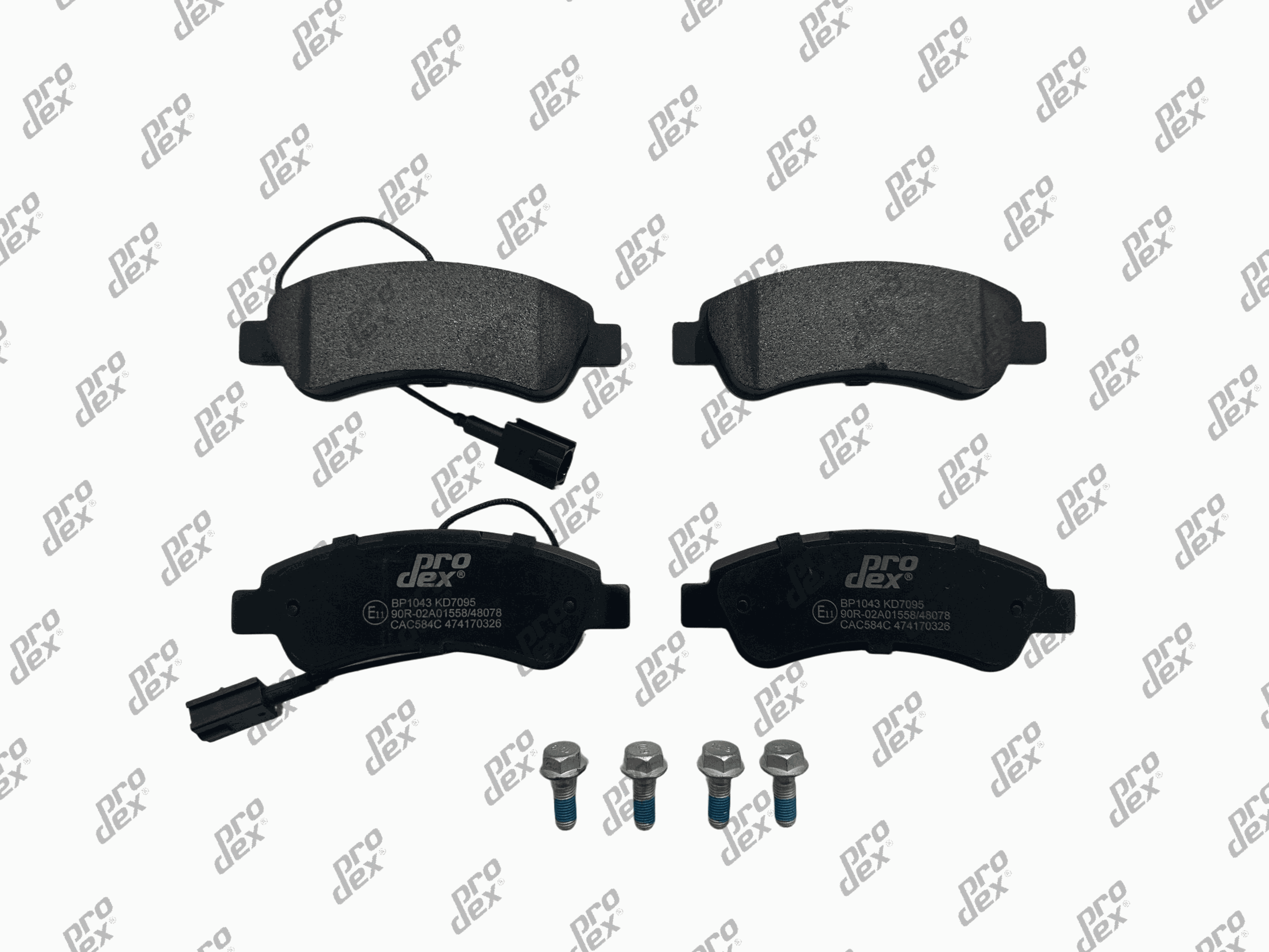 Plaquettes de frein arrière (jeu de 4) Prodex BP1043 pour Fiat Ducato, Citroën Jumper II, Peugeot Boxer