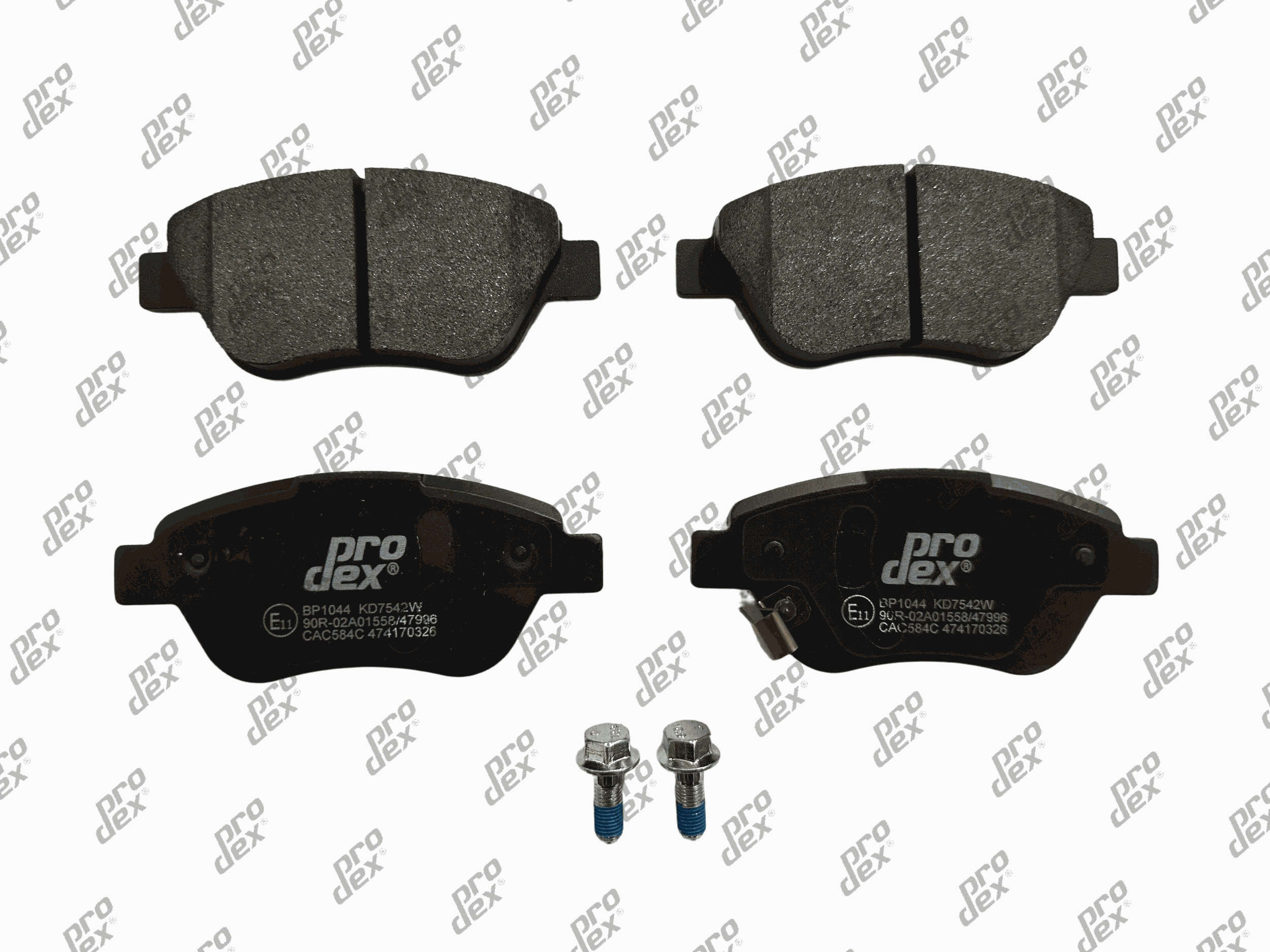 Plaquettes de frein arrière (jeu de 4) Prodex BP1044 pour Opel Corsa D, Adam