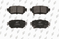 Plaquettes de frein arrière (jeu de 4) Prodex BP1047 pour Renault Kadjar, Nissan Qashqai II, X-Trail III