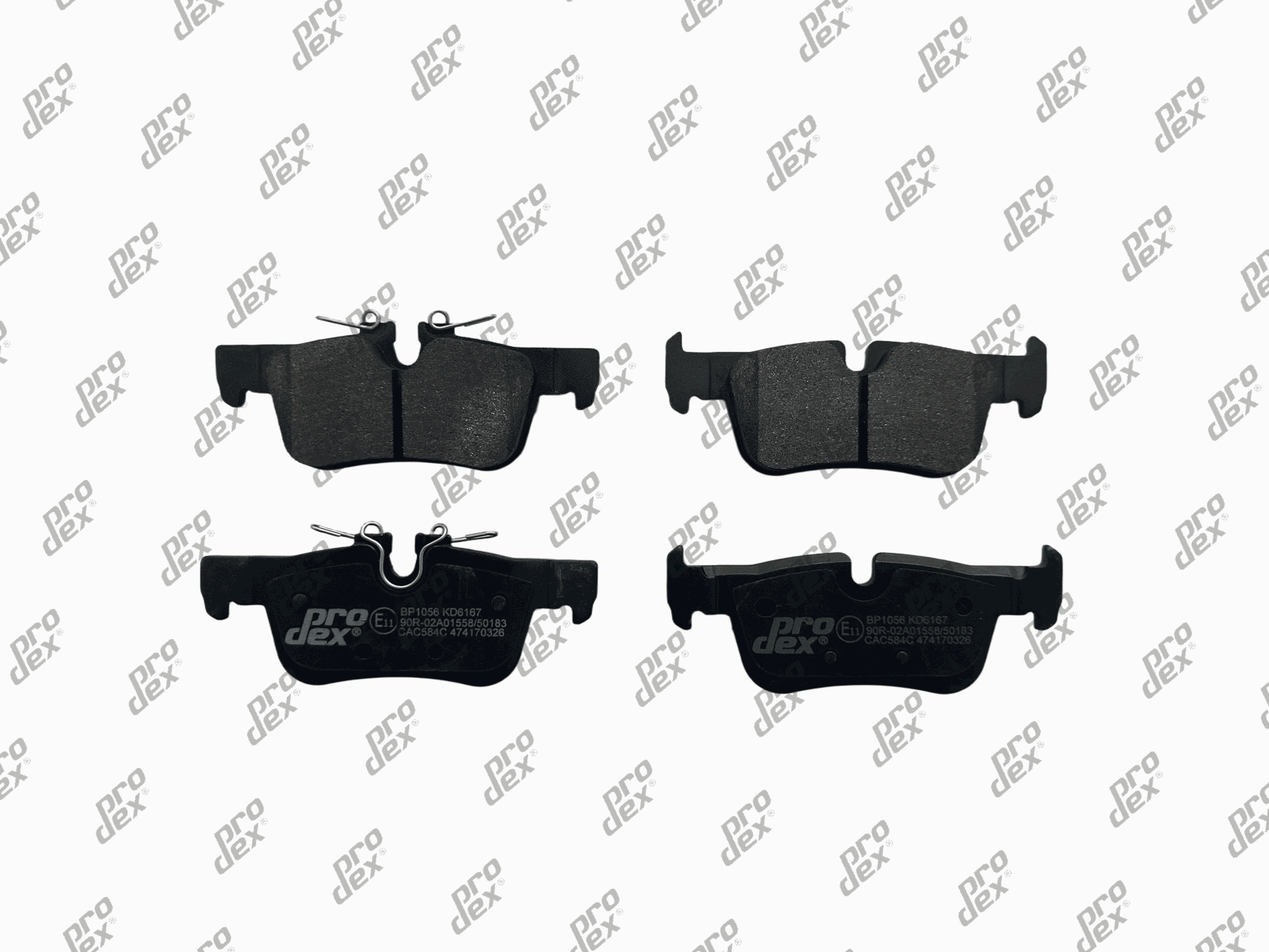 Plaquettes de frein arrière (jeu de 4) Prodex BP1056 pour BMW X1 Sdrive 18 D, 2 Active, X1 Sdrive 18 I, Mini Mini Cooper