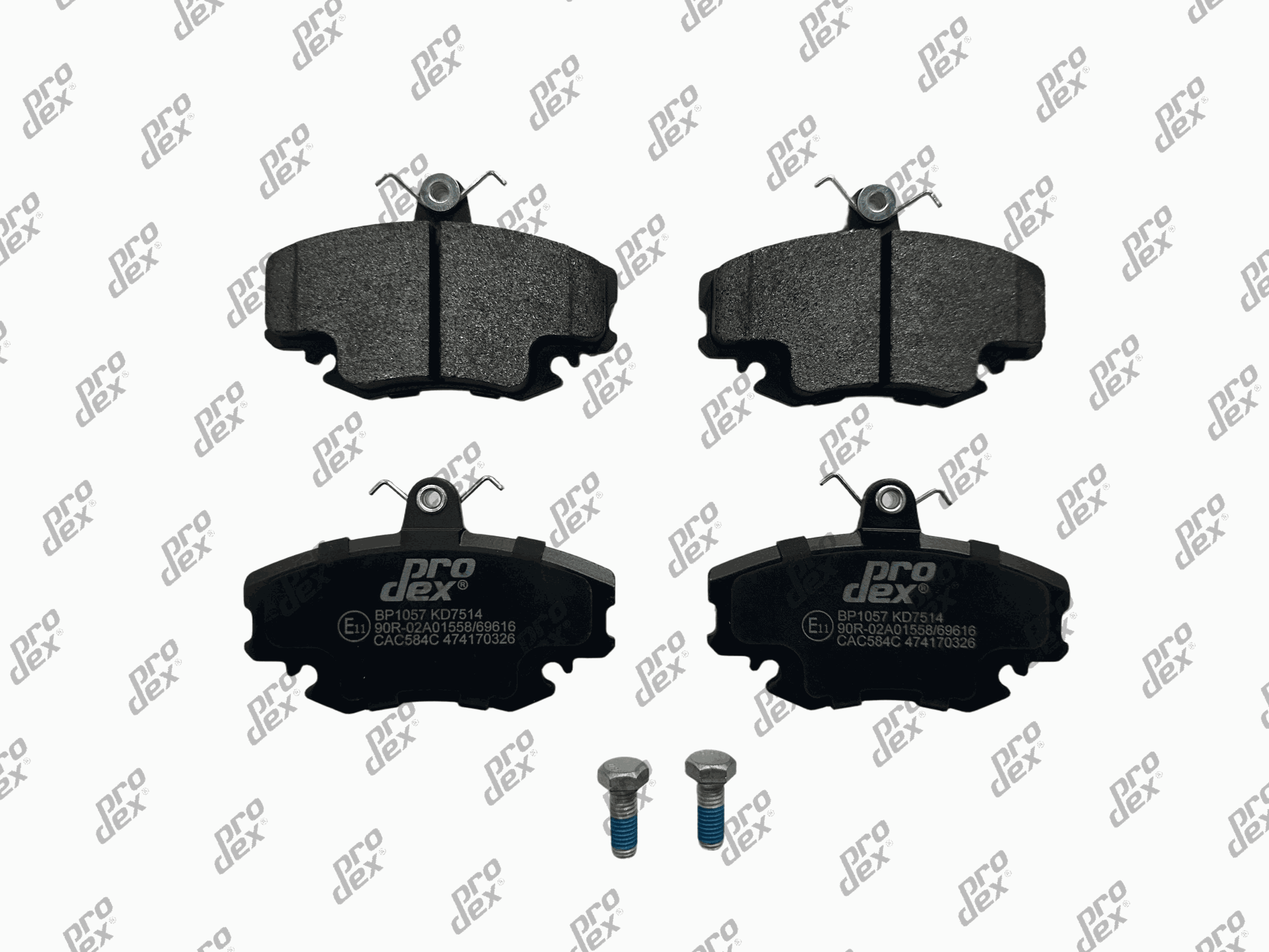 Plaquettes de frein avant (jeu de 4) Prodex BP1057 pour Renault Twingo II, Clio II