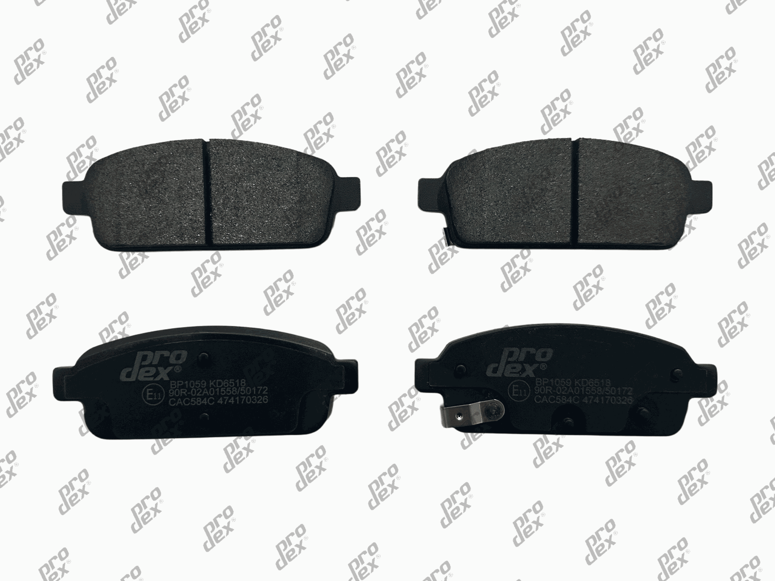 Plaquettes de frein arrière (jeu de 4) Prodex BP1059 pour Opel Mokka / Mokka X, Zafira Tourer C