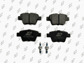 Plaquettes de frein arrière (jeu de 4) Prodex BP1063 pour Peugeot 207/207+, 307, Citroën C4 I