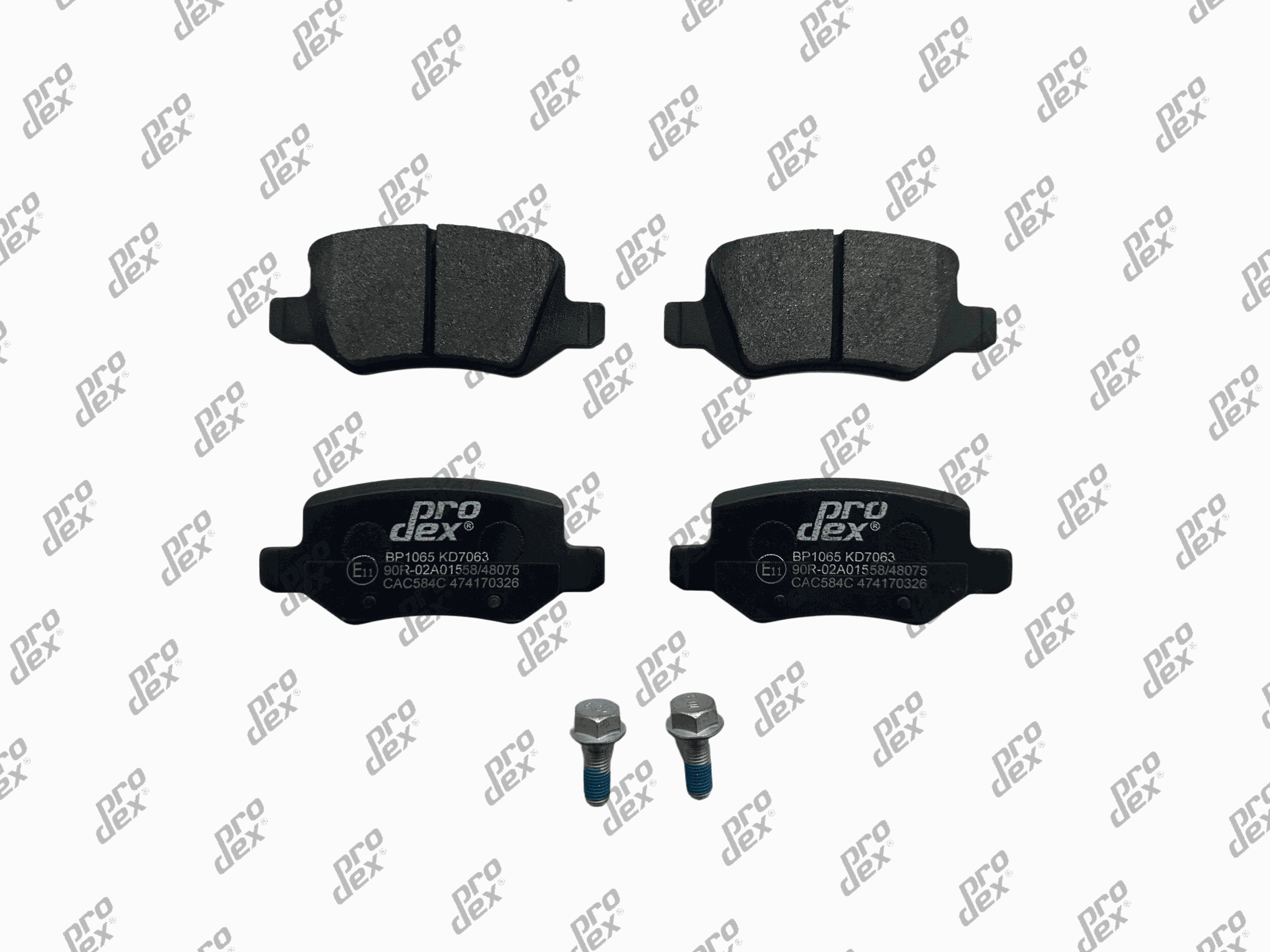 Plaquettes de frein arrière (jeu de 4) Prodex BP1065 pour Mercedes-Benz Classe A A, Classe B