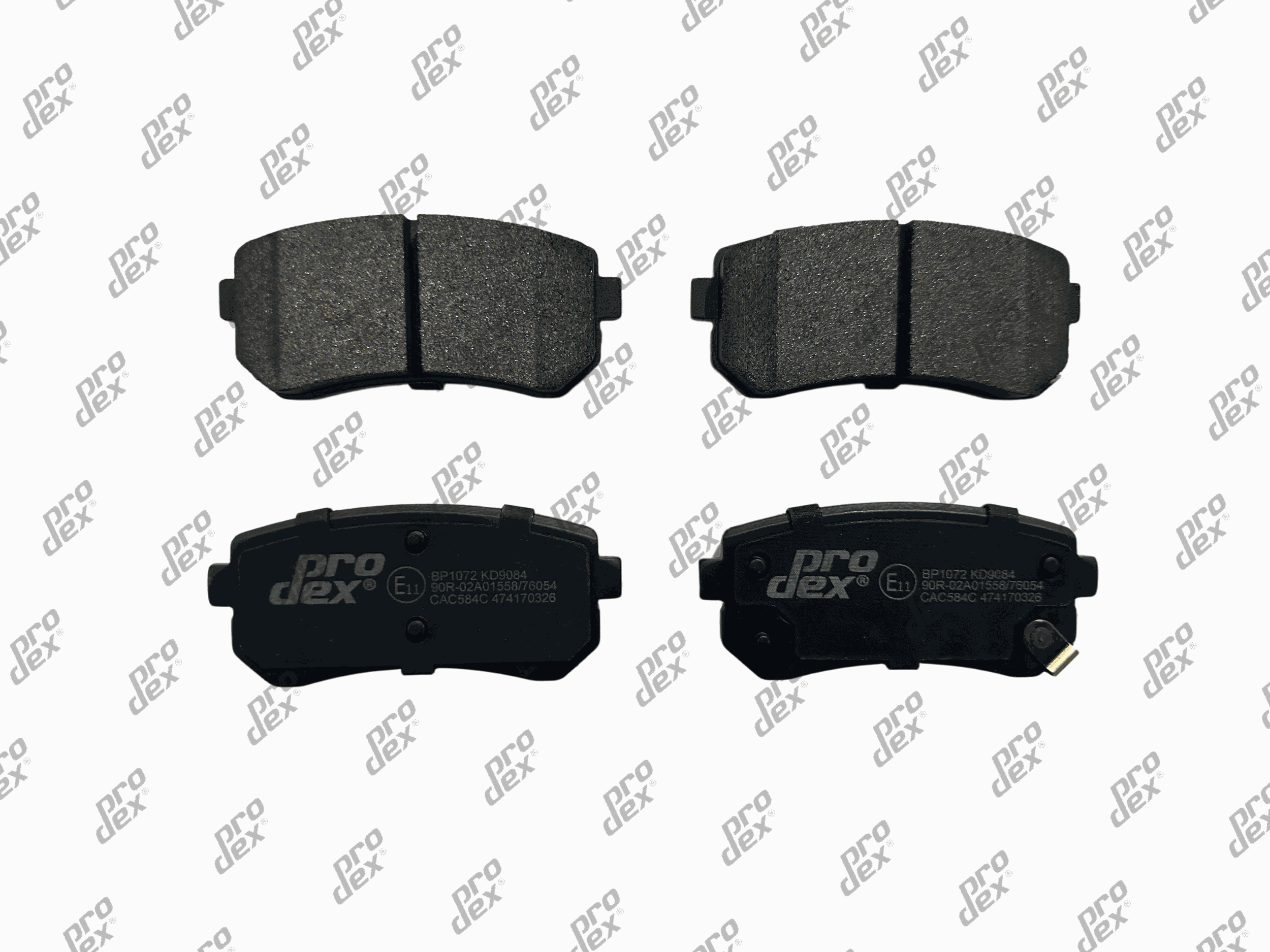 Plaquettes de frein arrière (jeu de 4) Prodex BP1072 pour Kia Sportage III, Rio II, Hyundai ix35, i20 I