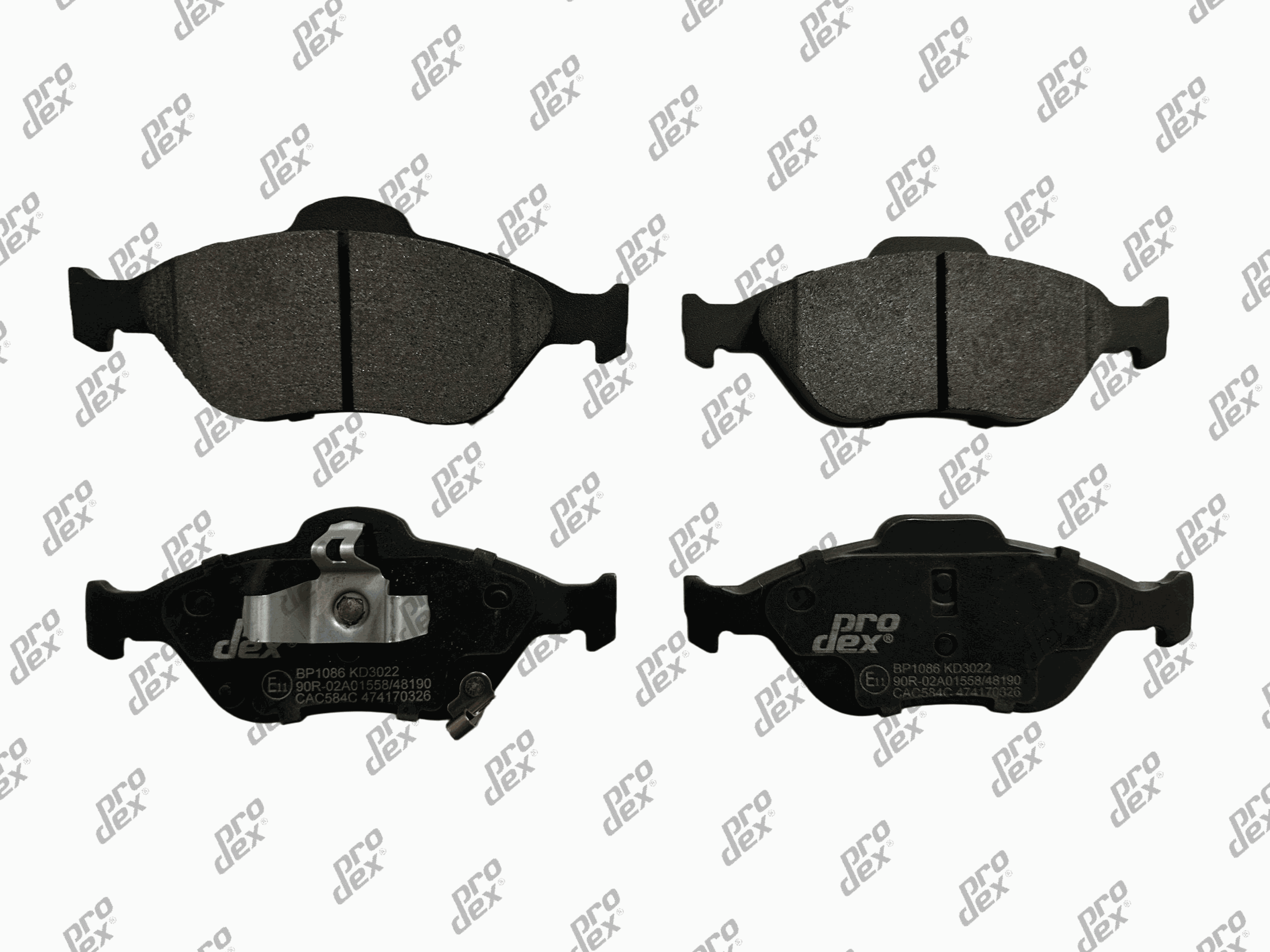 Plaquettes de frein avant (jeu de 4) Prodex BP1086 pour Toyota Yaris