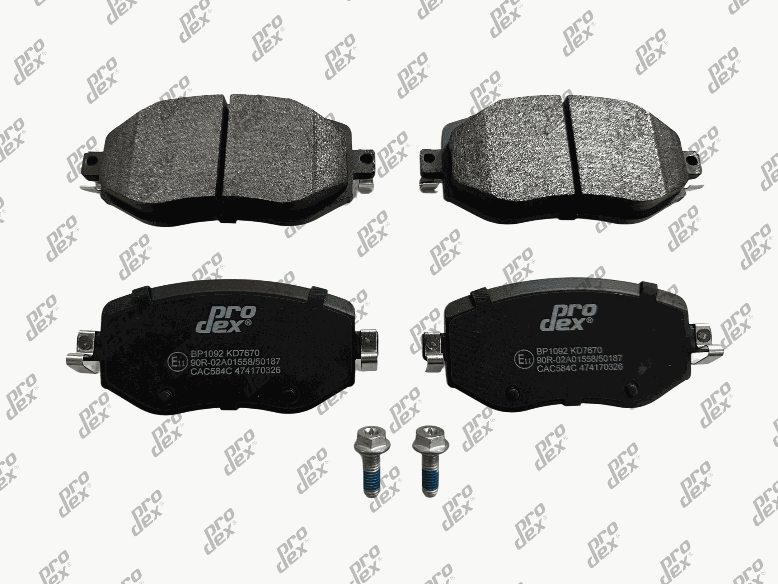 Plaquettes de frein avant (jeu de 4) Prodex BP1092 pour Renault Megane IV