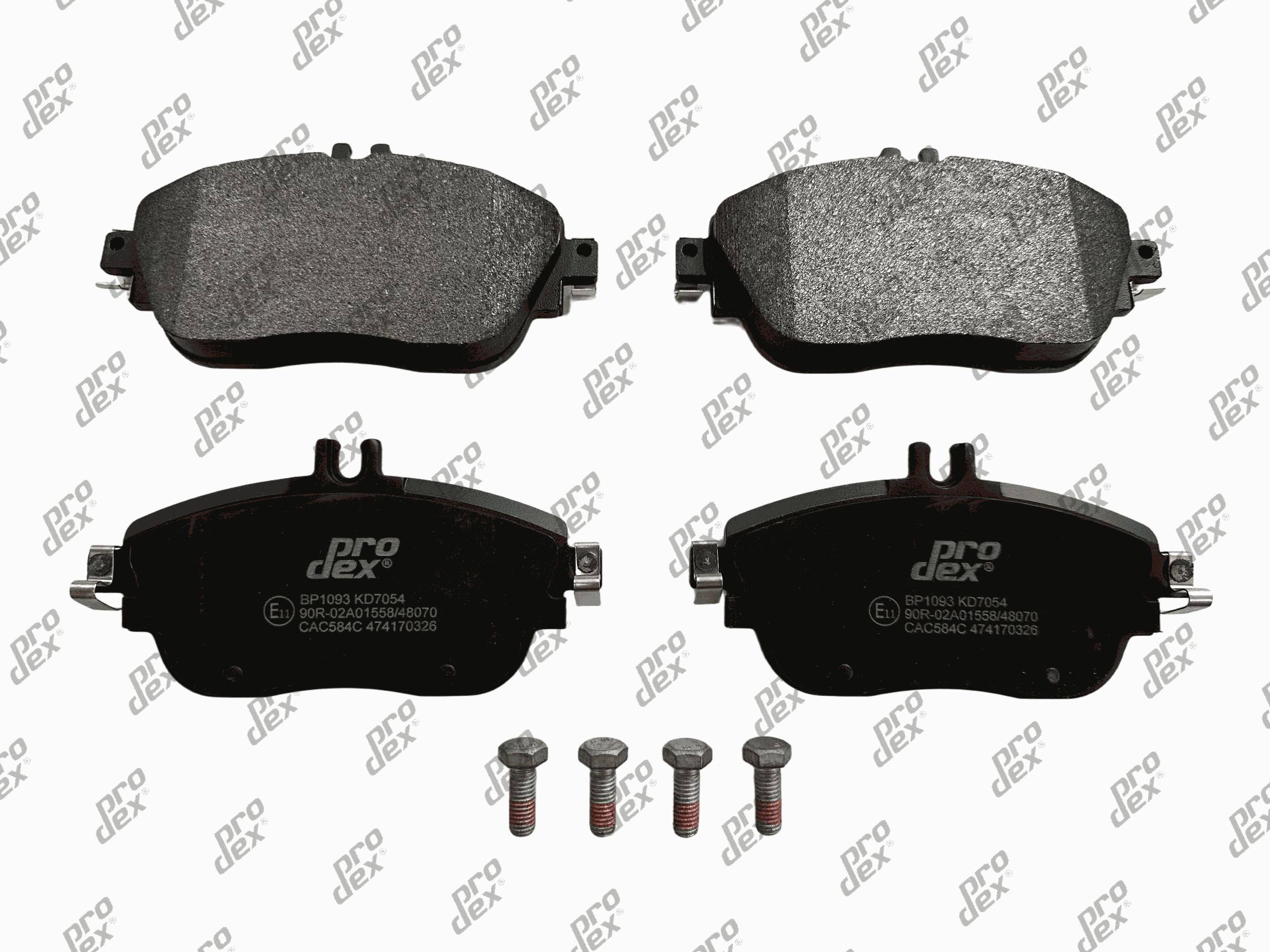 Plaquettes de frein avant (jeu de 4) Prodex BP1093 pour Mercedes-Benz Classe A A, Classe B