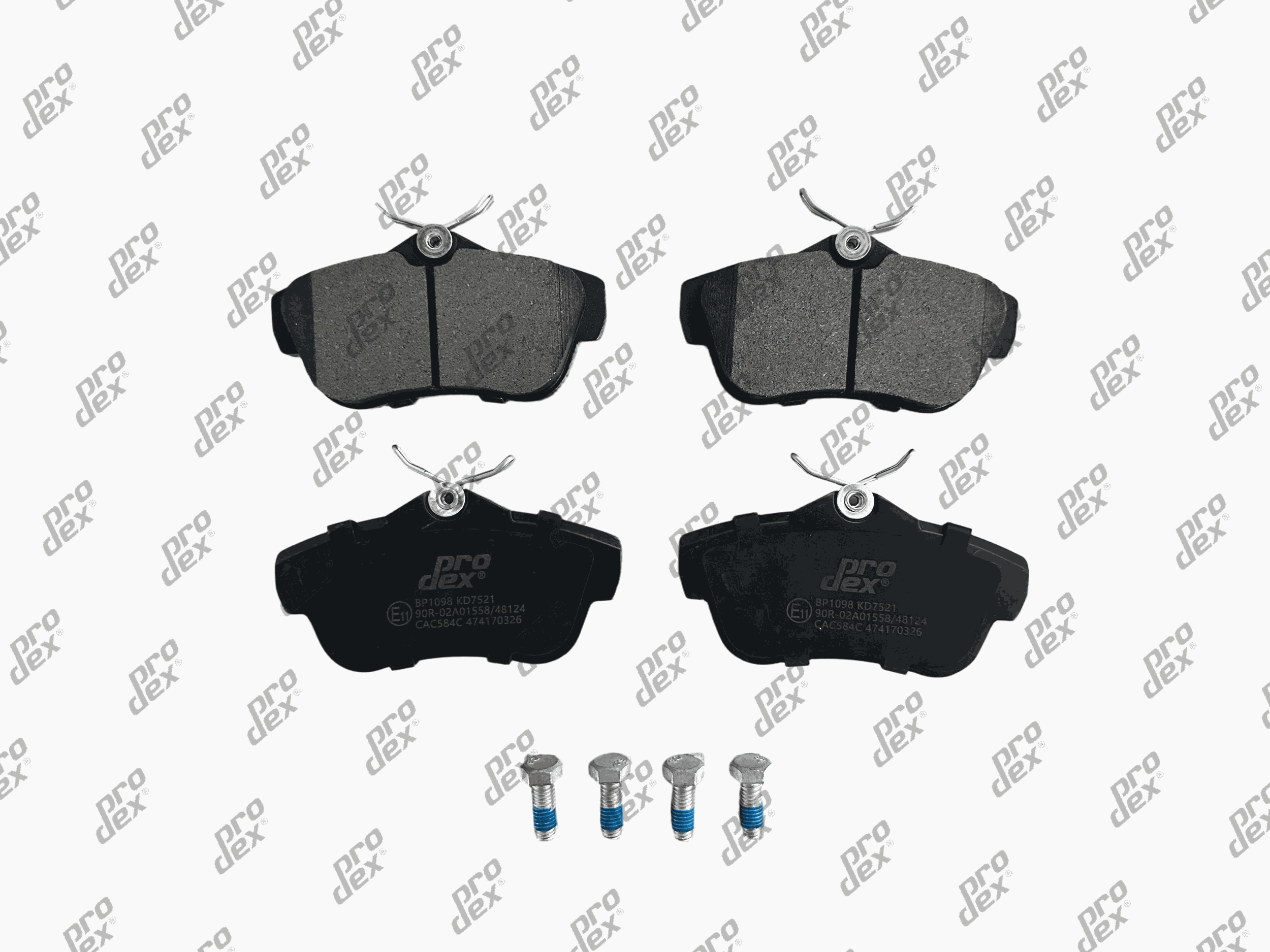 Plaquettes de frein avant (jeu de 4) Prodex BP1098 pour Citroën Jumpy II, Peugeot Expert