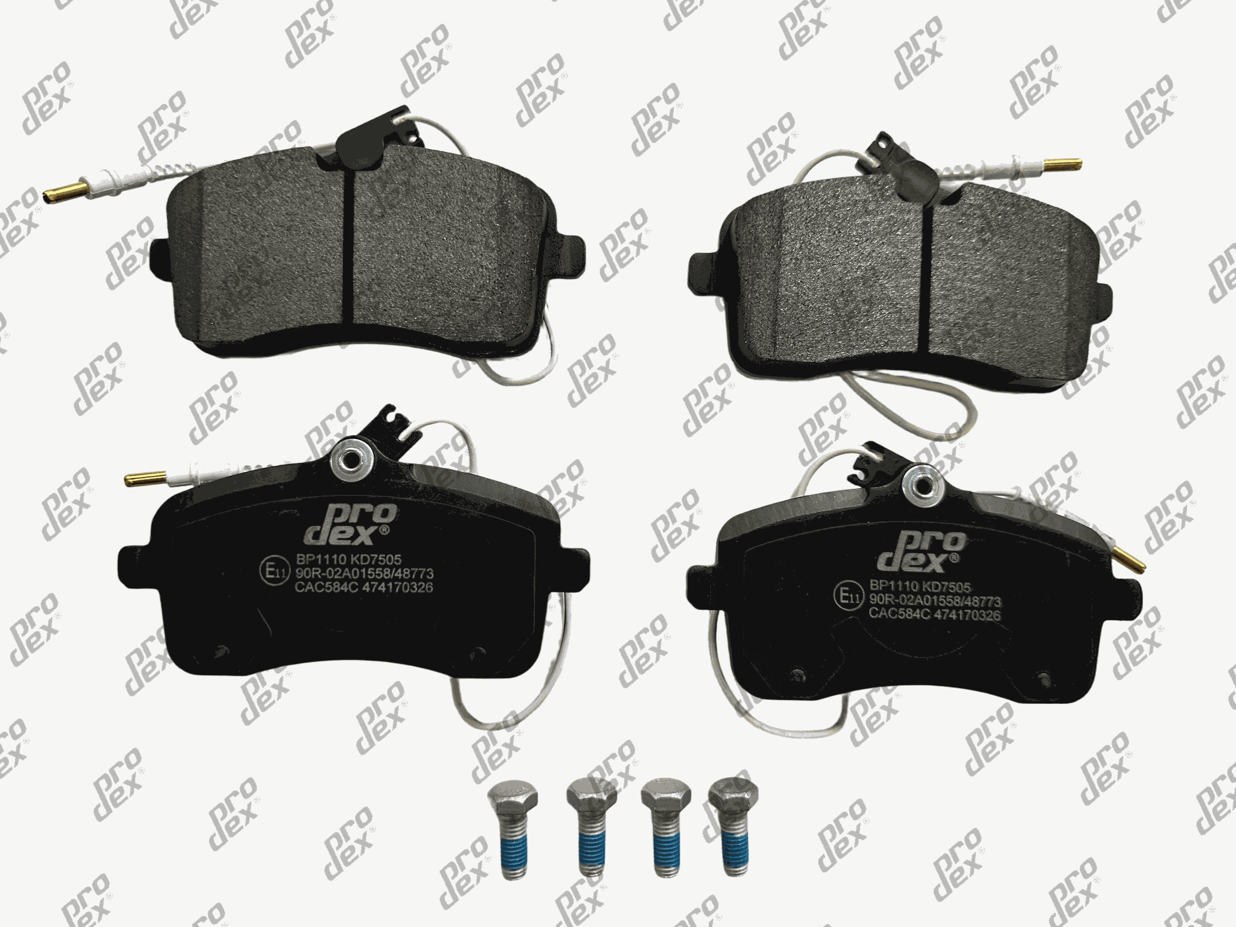 Plaquettes de frein avant (jeu de 4) Prodex BP1110 pour Peugeot 407