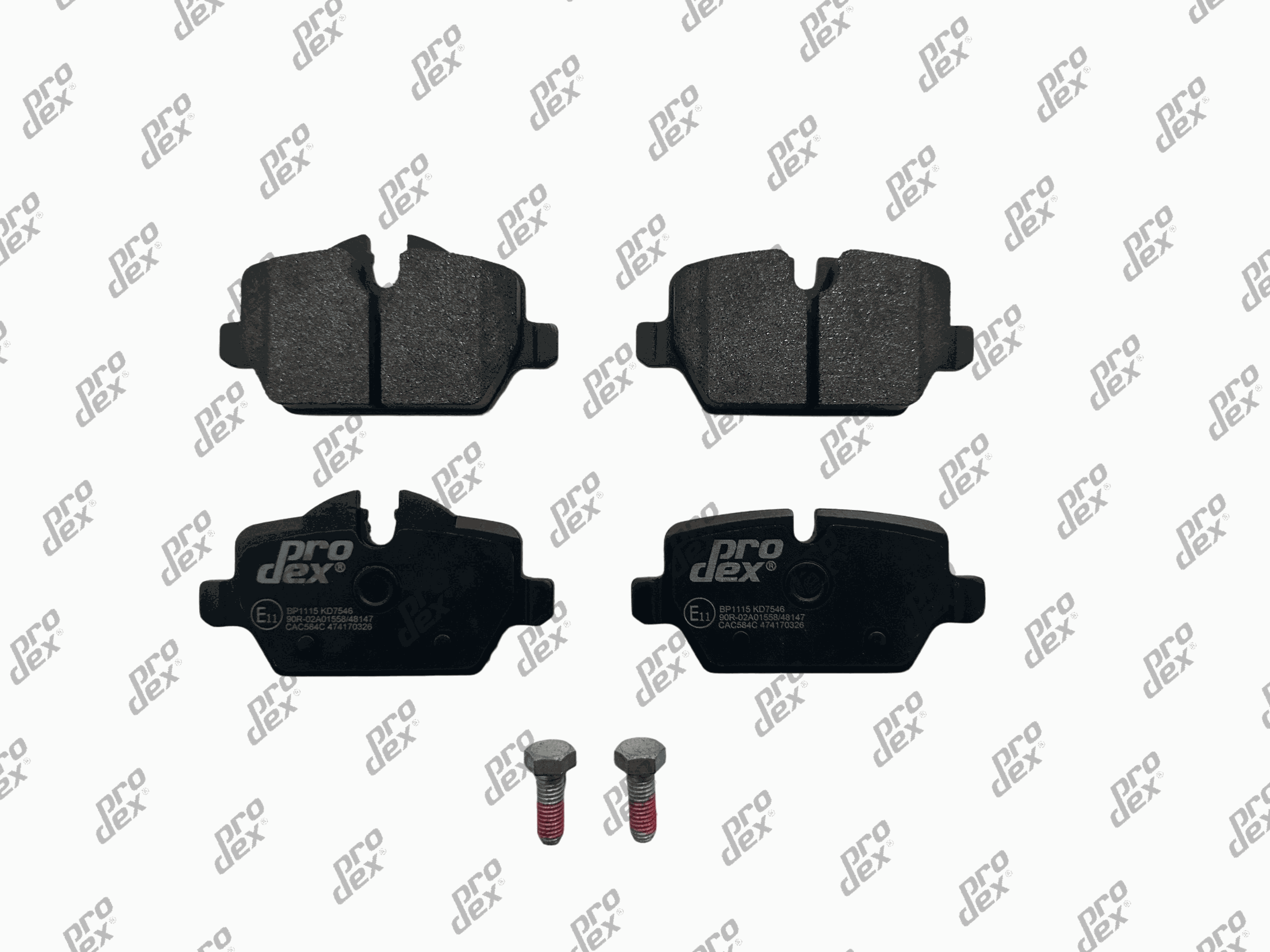 Plaquettes de frein arrière (jeu de 4) Prodex BP1115 pour BMW Série 1, Série 3, Mini Mini Countryman Cooper D