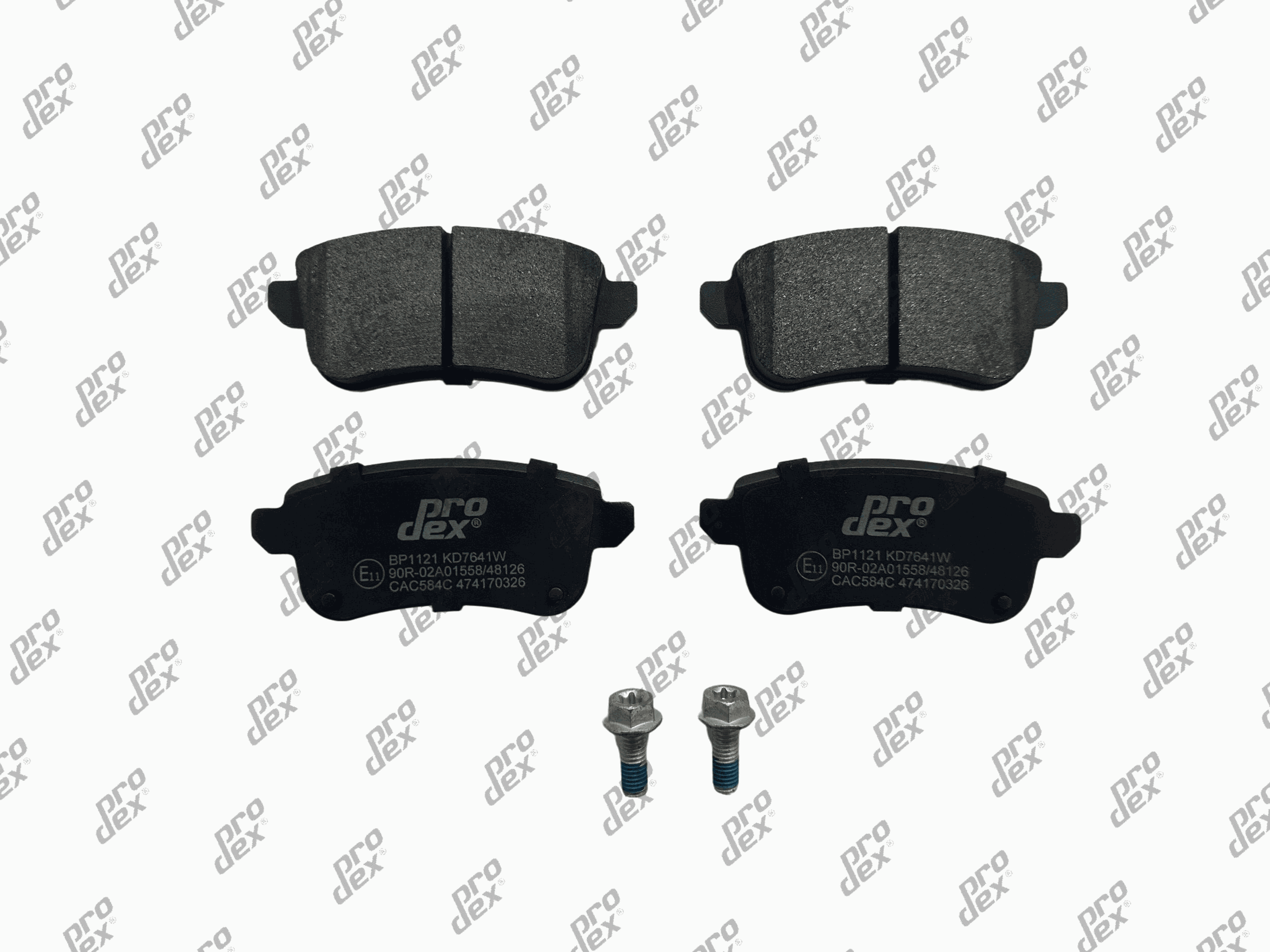 Plaquettes de frein arrière (jeu de 4) Prodex BP1121 pour Renault Espace V, Grand Scénic IV, Scénic IV