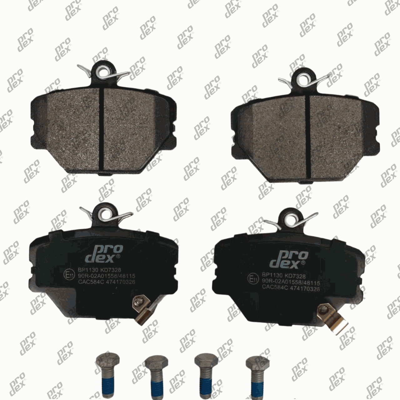 Plaquettes de frein avant (jeu de 4) Prodex BP1130 pour Smart Fortwo, City-Coupe, Fortwo Cabrio