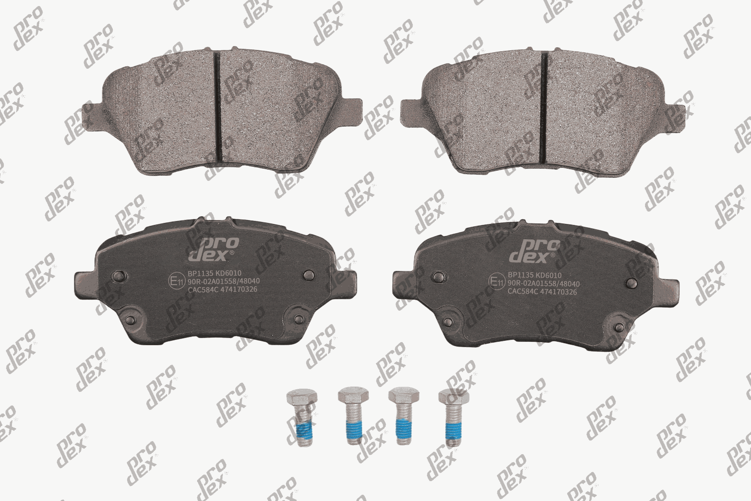 Plaquettes de frein avant (jeu de 4) Prodex BP1135 pour Ford Fiesta VI