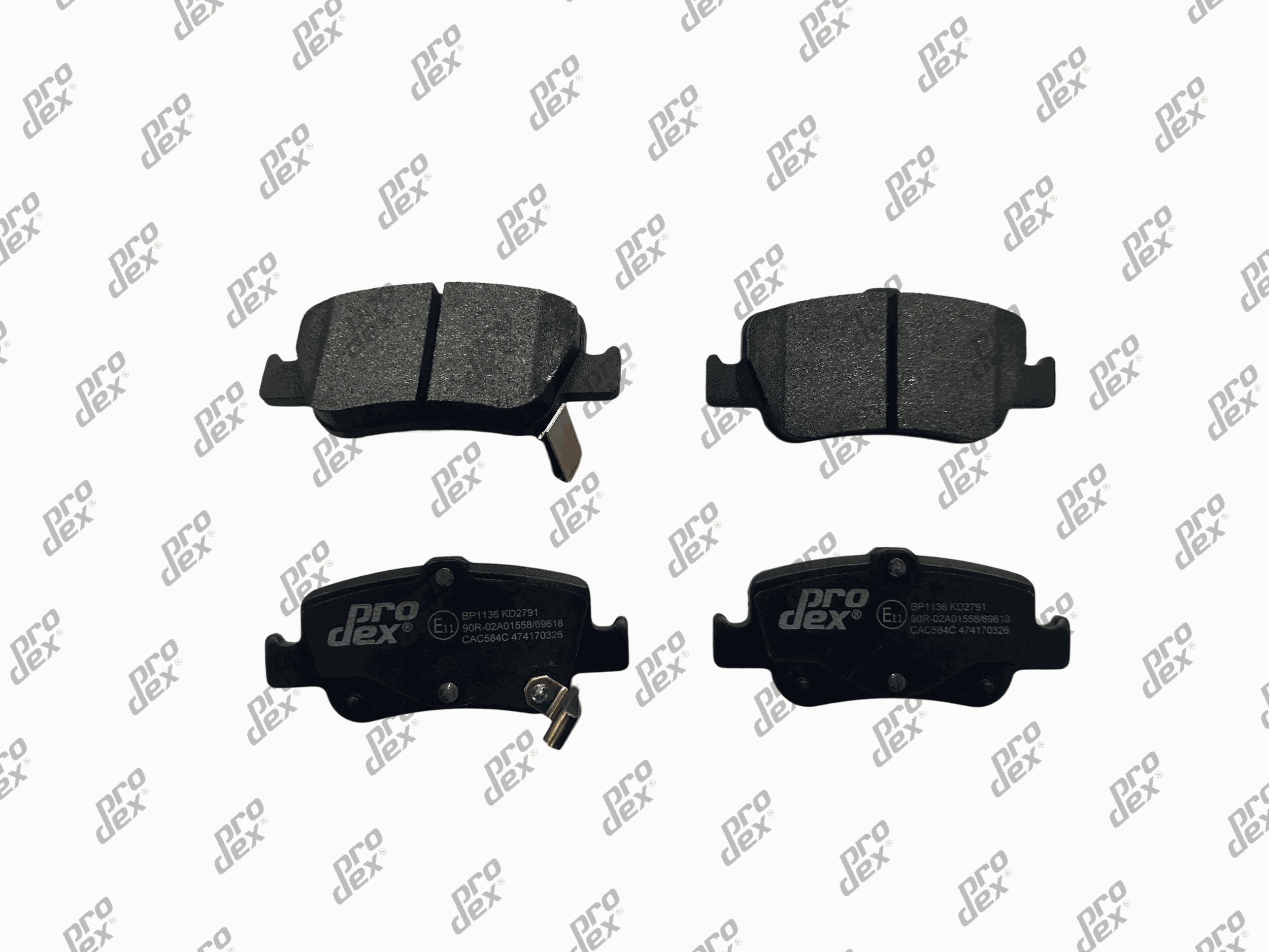 Plaquettes de frein arrière (jeu de 4) Prodex BP1136 pour Toyota Auris