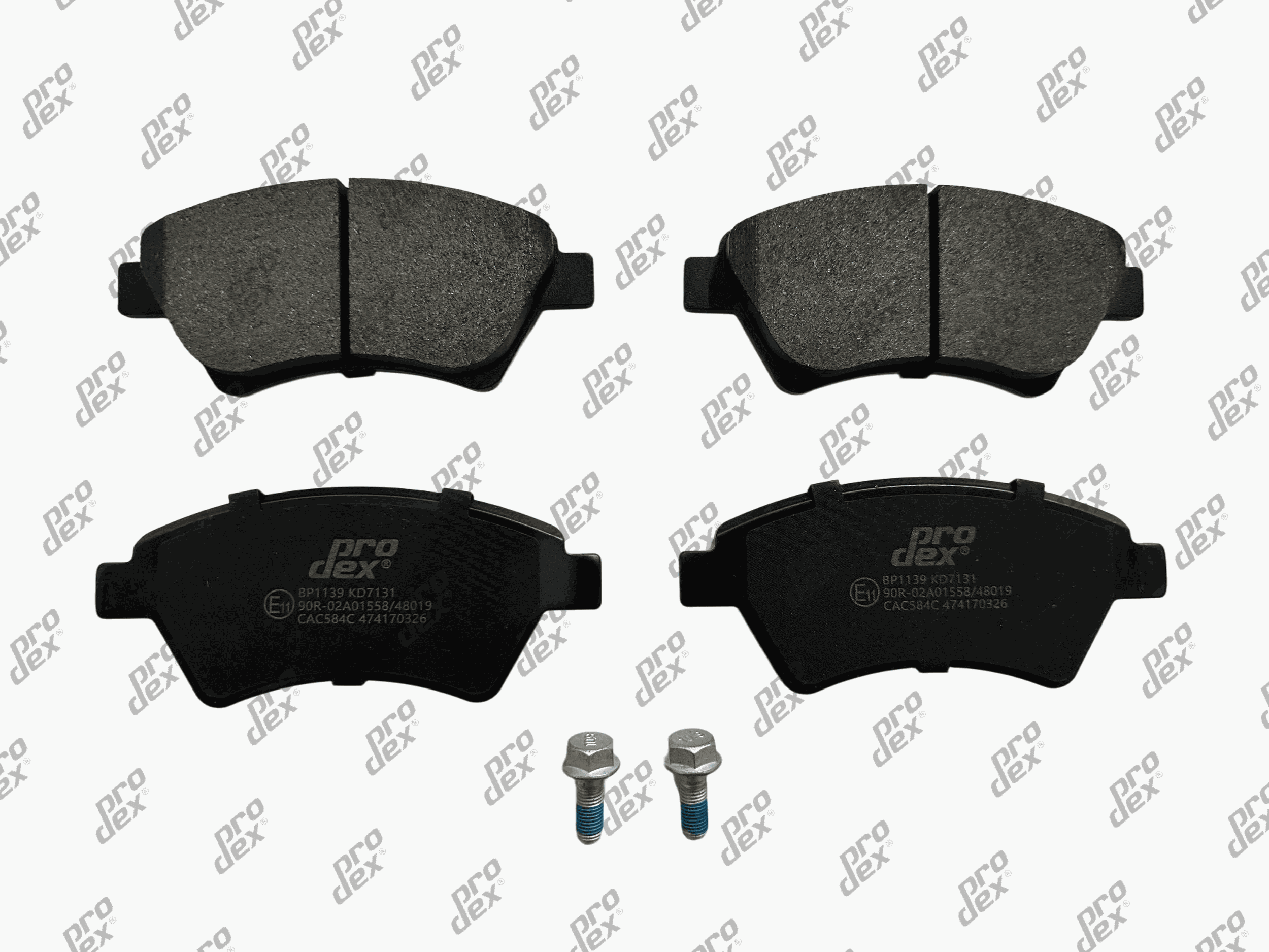 Plaquettes de frein avant (jeu de 4) Prodex BP1139 pour Renault Scénic II, Grand Scénic II