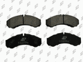 Plaquettes de frein avant (jeu de 4) Prodex BP1140 pour Iveco Daily IV, Daily IV 40C13, 40C13 /P, Daily IV 40C12