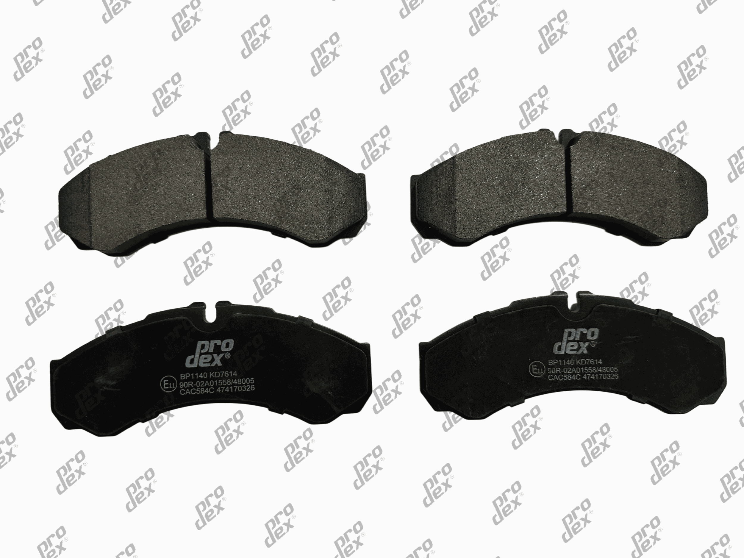 Plaquettes de frein avant (jeu de 4) Prodex BP1140 pour Iveco Daily IV, Daily IV 40C13, 40C13 /P, Daily IV 40C12