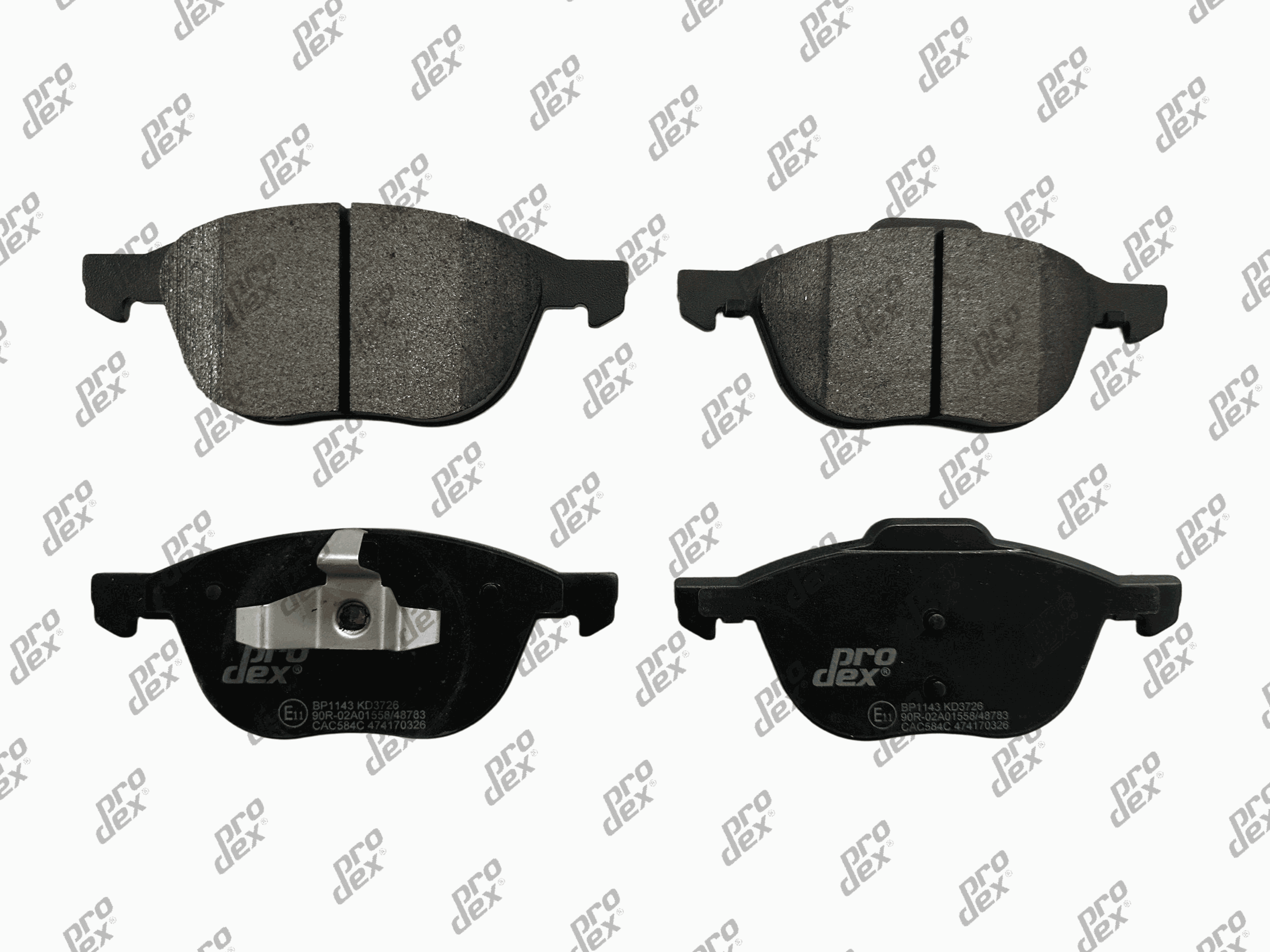 Plaquettes de frein avant (jeu de 4) Prodex BP1143 pour Ford C-Max II, Grand C-Max, Kuga I, Focus III