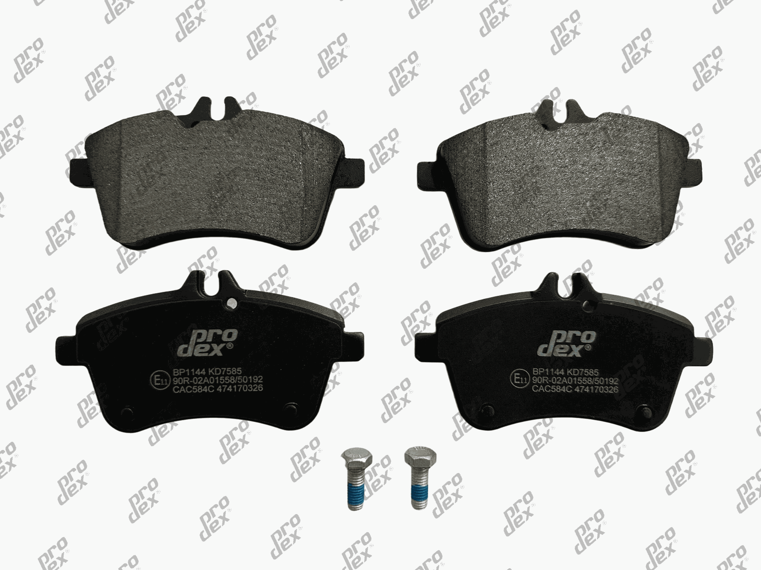 Plaquettes de frein avant (jeu de 4) Prodex BP1144 pour Mercedes-Benz Classe B, Classe A A