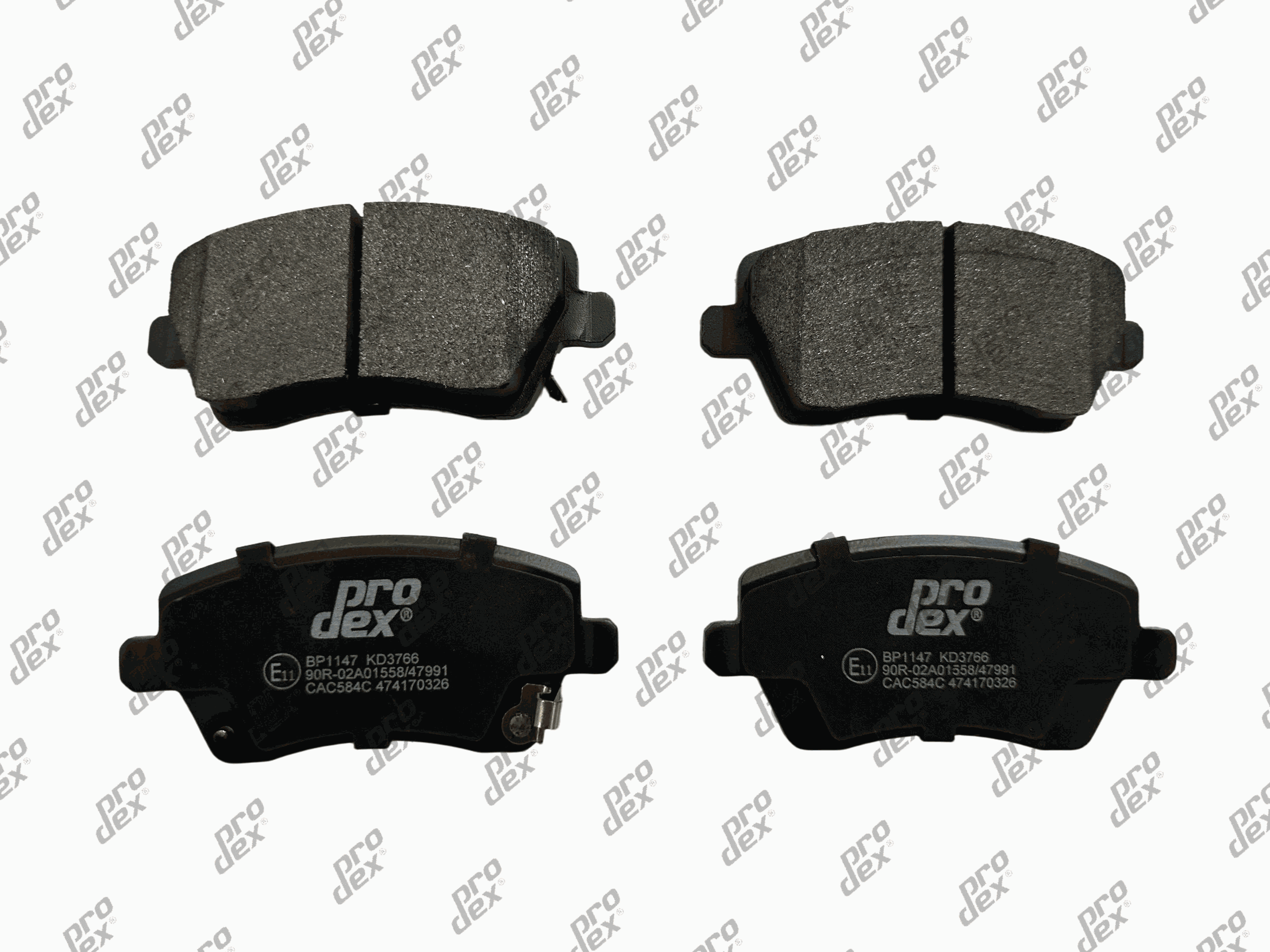 Plaquettes de frein avant (jeu de 4) Prodex BP1147 pour Nissan Micra IV, Micra V, Note
