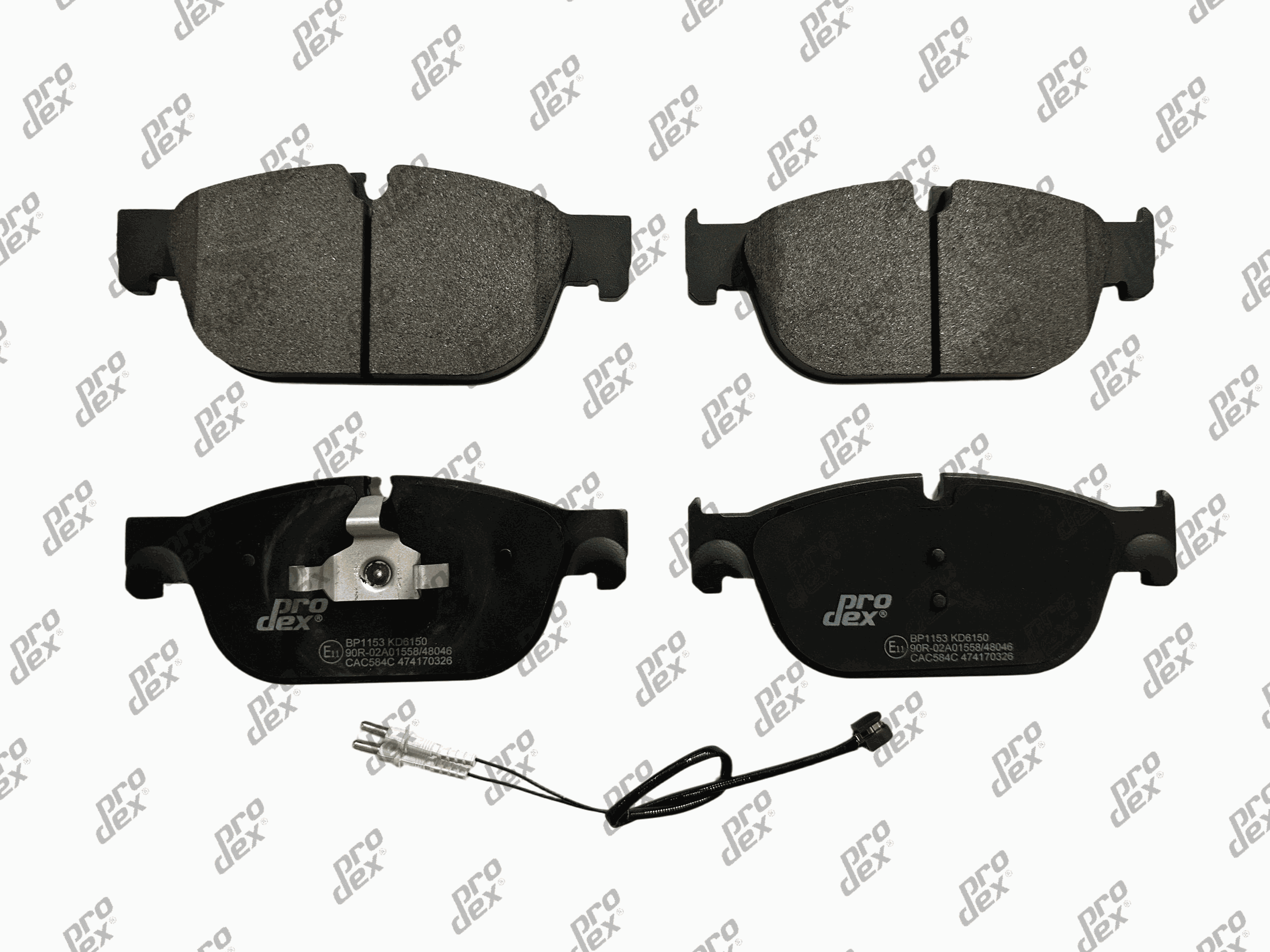 Plaquettes de frein avant (jeu de 4) Prodex BP1153 pour Peugeot 508, 508 I, Citroën DS5